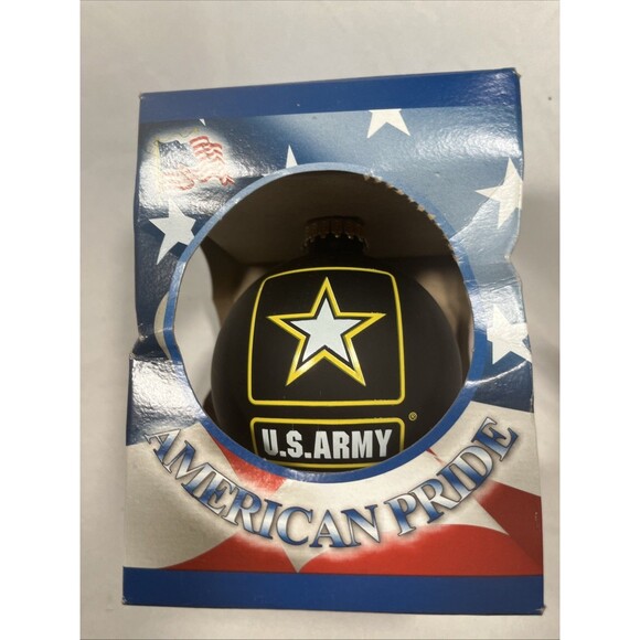 New Krebs Glass U.S. ARMY Christmas Ornament American Pride Armed Forces - Picture 1 of 2